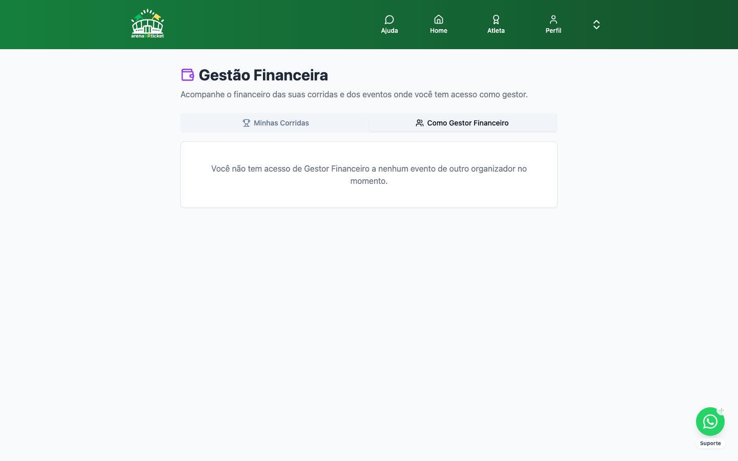 Gestão Financeira (como Gestor)